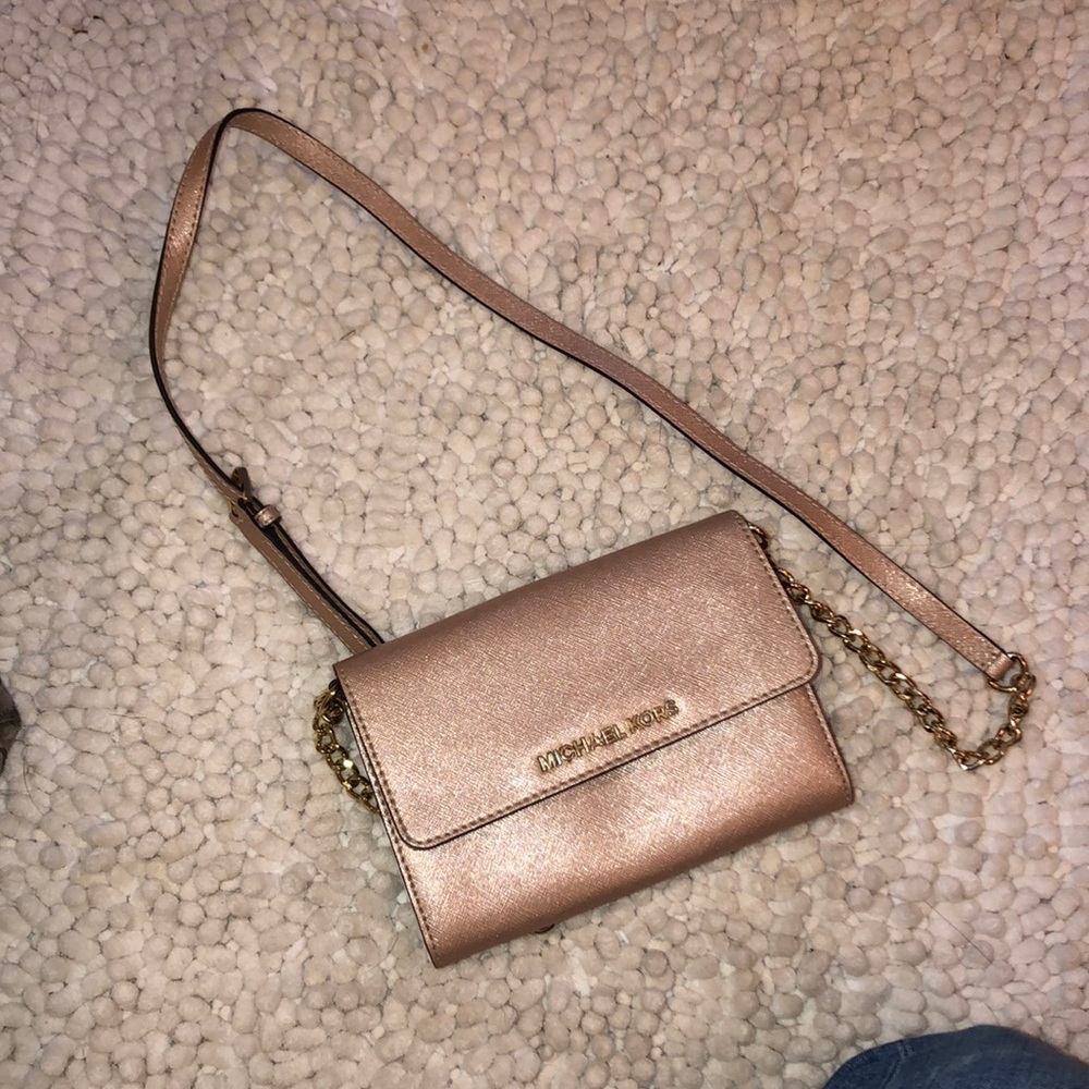 Rose Gold Michael Kors Purse